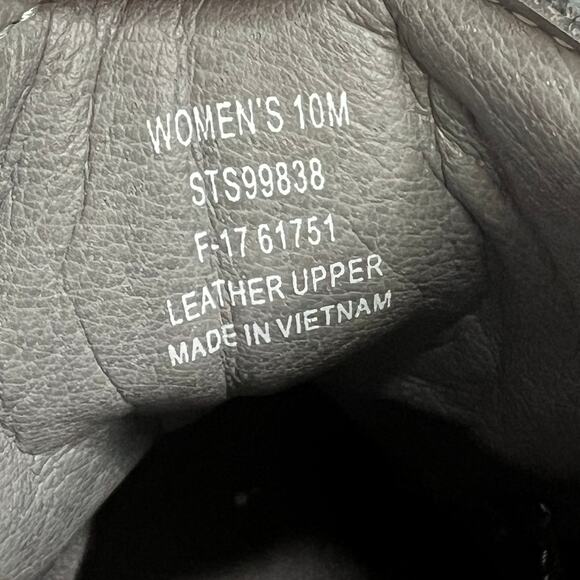 Sperry Celeste Wedge Boot Black Plaid Lace Up Shoe Size 10 - Picture 5 of 10